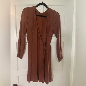 Abercrombie and fitch wrap dress worn twice size medium.